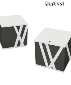 Cubo M Graphic Pouf
